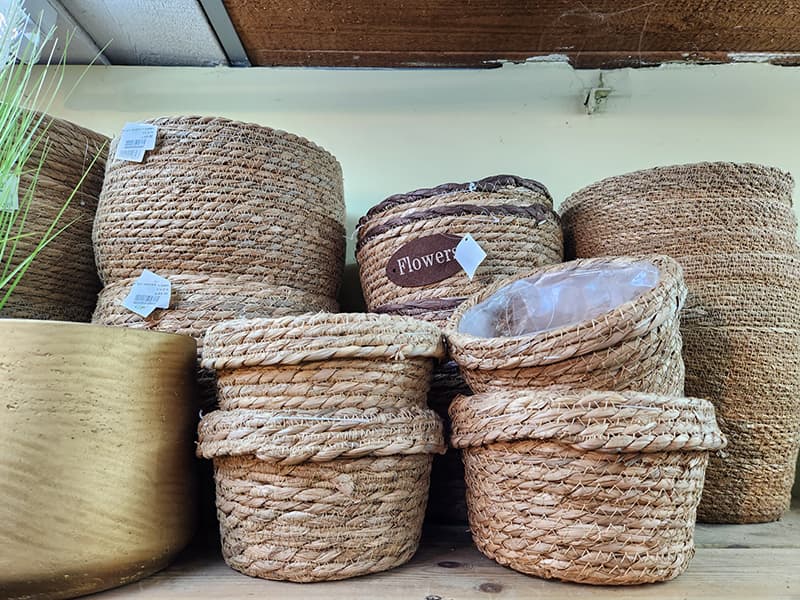 Assorted Straw Baskets