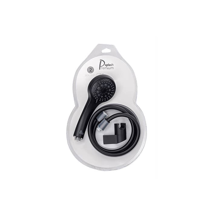Black Shower Set, 5 Flow Modes